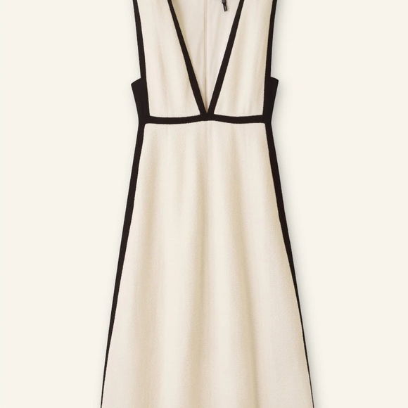 ME+EM Monochrome V-Neck Dress - Picture 1 of 8